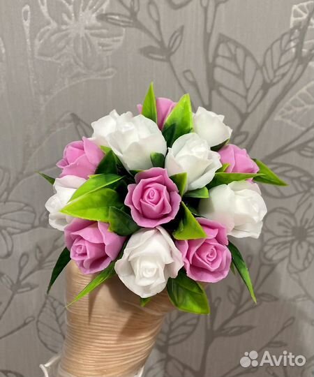 Букет из мыла ручной работы