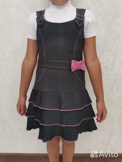 Школьный сарафан 34 размер
