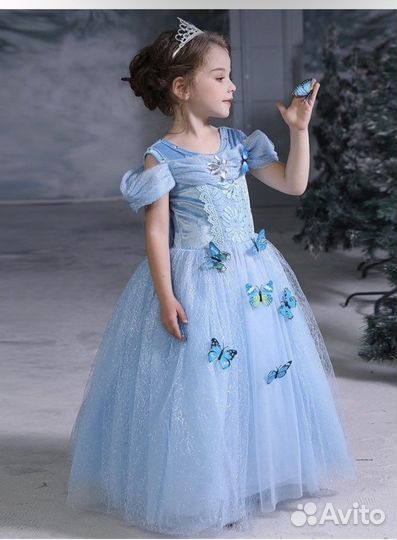 Нарядное платье для девочки 122 128