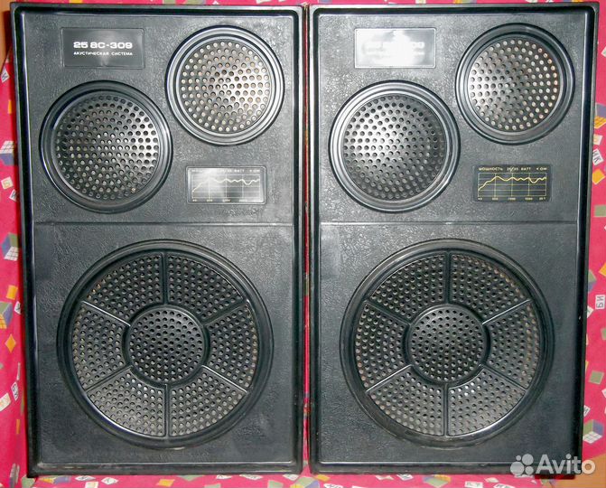 Колонки 25 ас-309 3-х полосные ас закрытого типа