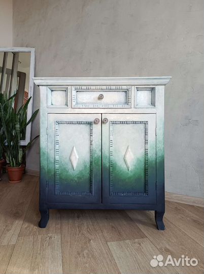 Деревянная тумба после редизайна