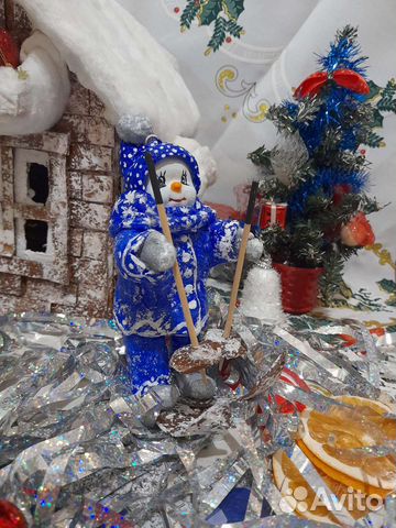 Ватные елочные игрушки