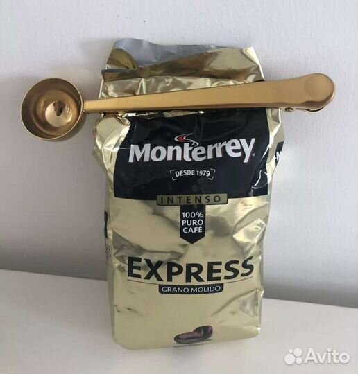 Ложка-зажим 2в1 для кофе,чая