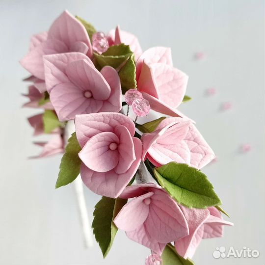 Ободок весенний на день рождения, выпускной