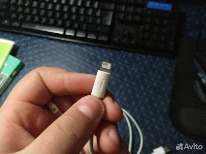 Кабель айфоновский погрызаный