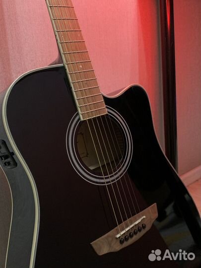 Гитара Flight AD-200 CEQ BK электроакустика