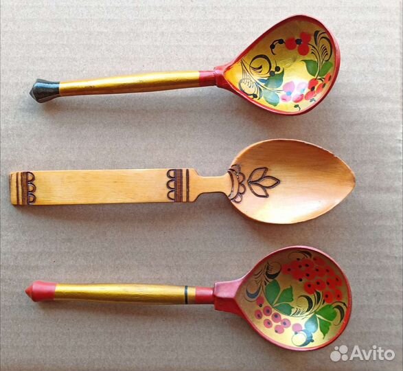 Ложка деревянная старинная