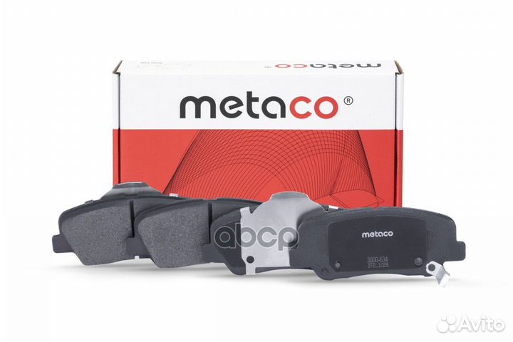 Колодки тормозные передние к-кт '3000-634 metaco