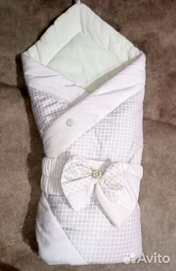 Конверт на выписку для девочки зима