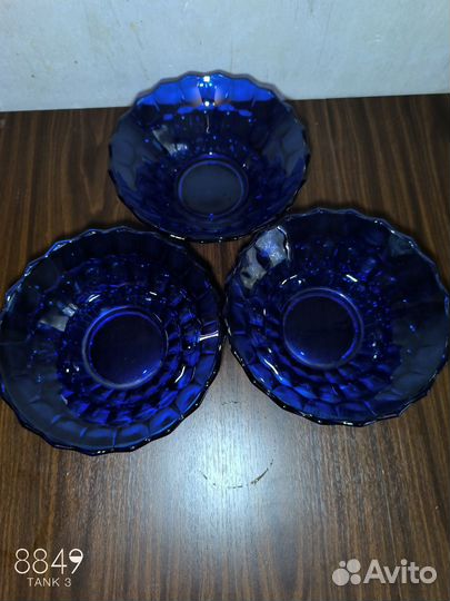 Ваза цветное стекло СССР