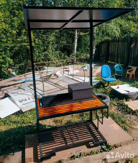 Мангальная зона 3в1 2100х120х65