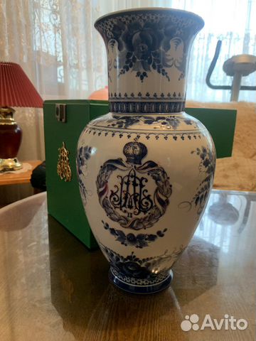 Ваза фарфор (Ручная работа)