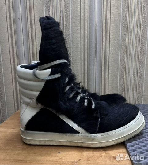 Rick owens geobasket pony hair