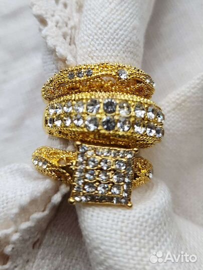 Кольцо Тройное- цирконий