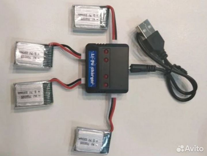 Зарядное устройство ET USB 4in1 для 4-х батарей