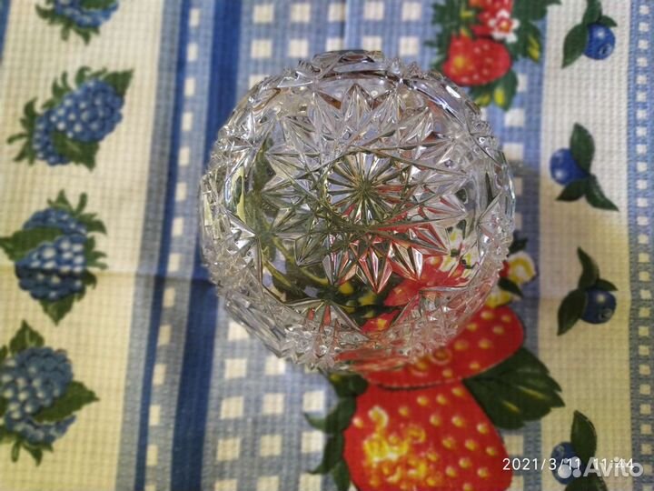 Ваза хрустальная конфетница, СССР