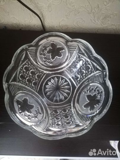 Салатник хрустальный СССР