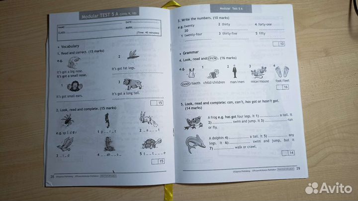 Англиский в фокусе 3 класс контрольные задания