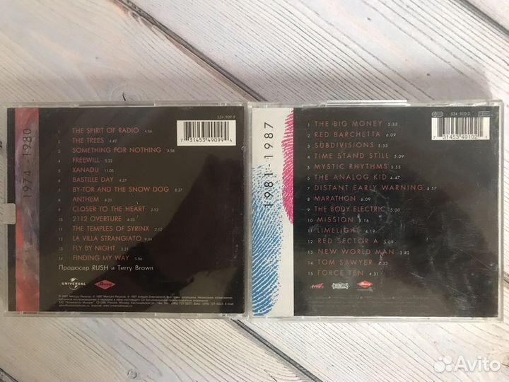 2CD-Rush “Retrospective” 1974-1987