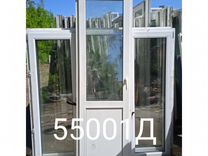 Двери пластиковые Б/У 2170(В) Х 670(Ш) балконные