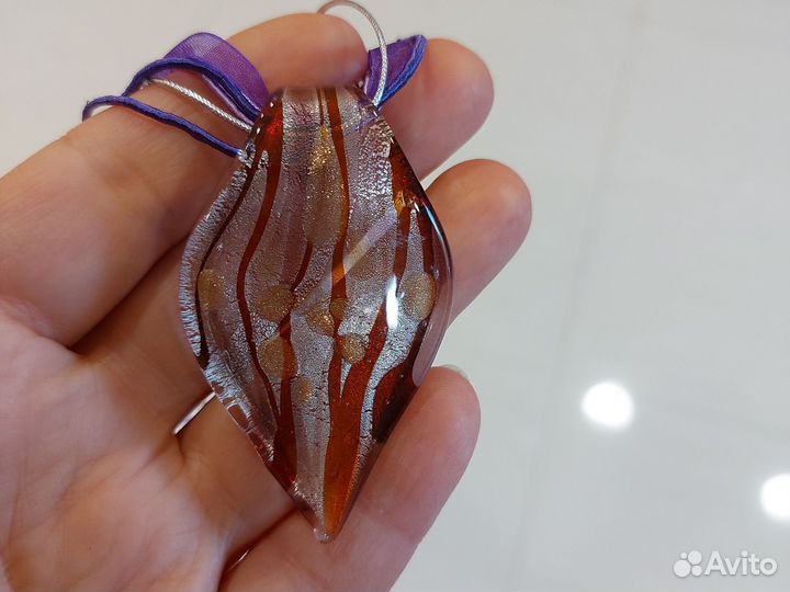 Подвеска муранское стекло