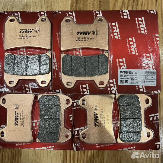 TRW mcb683sv колодки тормозные трв