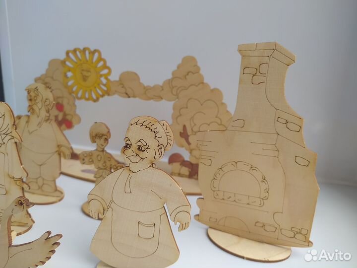 Детский деревянный кукольный театр