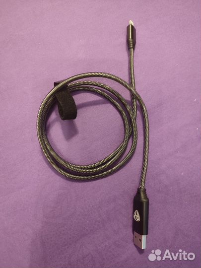 Кабель для зарядки USB tupe-C светящийся (Лайтнинг