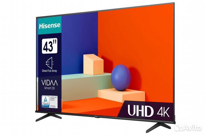 Телевизор hisense 43A6K SMART 4k