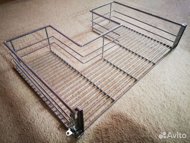 Корзина сетка выдвижная под кухонную мойку