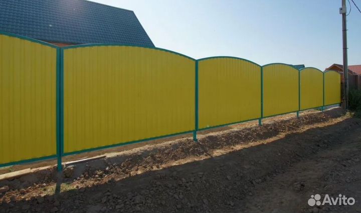 Забор из профлиста профессионально под ключ