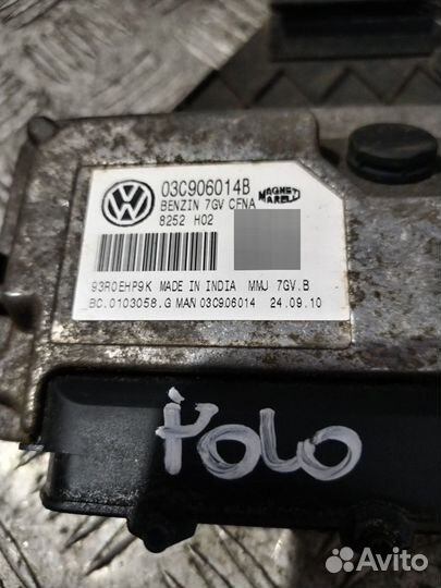 Блок управления двс комплект VW Polo 5