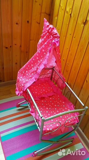 Большая кроватка-маятник новая в коробке