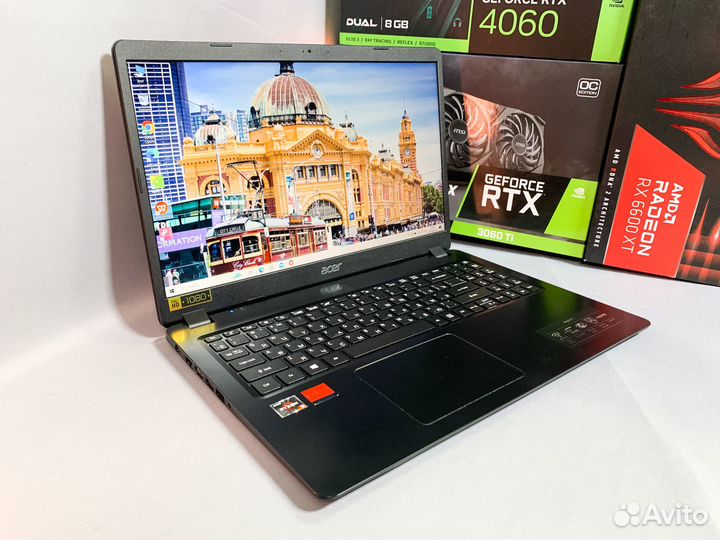 Ноутбук Acer Ryzen 5/Radeon 540X-2Gb/8Gb/SSD/Гаран