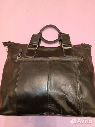 Мужской кожаный портфель бу