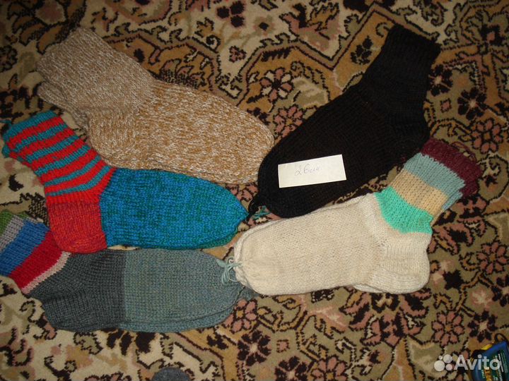 Носки теплые ручная работа