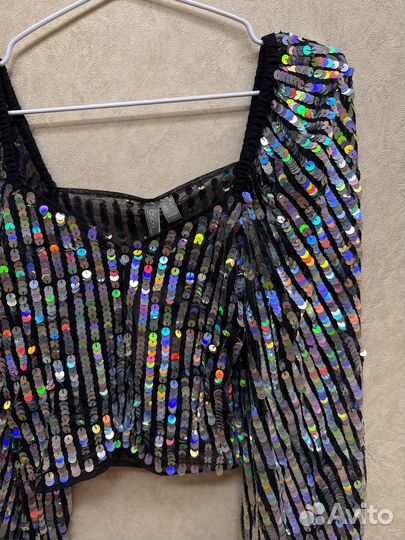 Нарядная коыта с паетками ASOS S