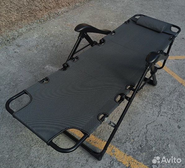 Шезлонг раскладушка 3в1 туристический/ До 180кг