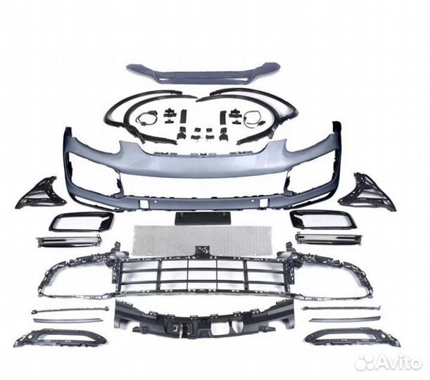 Бампер рестайлинг Porsche cayenne 958.1 958.2