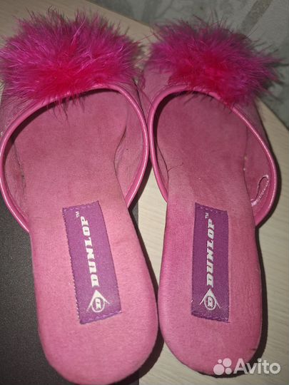 Тапочки с мехом Dunlop 35