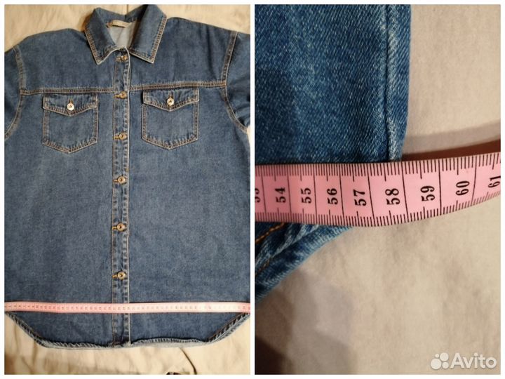 Джинсовая куртка-рубашка жен.новая 44-46 Vilatte