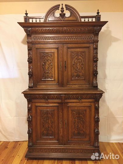 Старинный Буфет Горка массив дуба Голландия