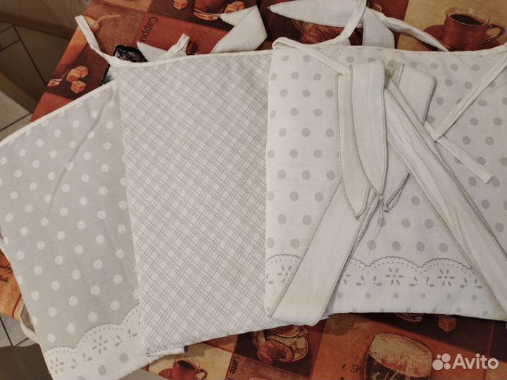 Борта в кроватку(борта+пододеяльник+наволочка)