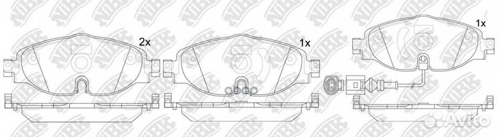 Колодки тормозные дисковые передние PN33005W NiBK