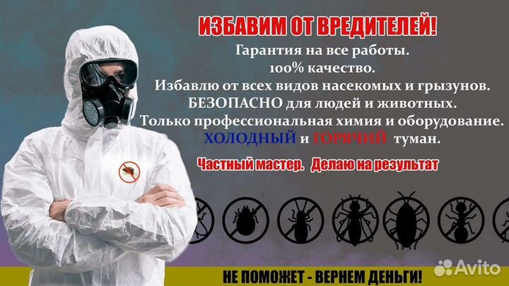 Уничтожение насекомых, запахов,плесени, борщевика