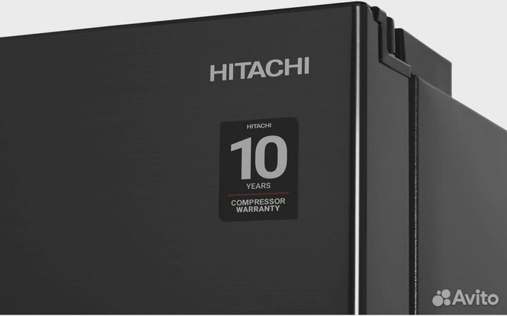 Холодильник Hitachi R-V660PUC7-1 BBK 2-хкамерн. черный бриллиант инвертер