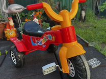 Детский трехколесный пластиковый велосипед