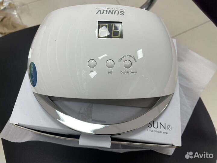 Led /UV Sun 6 лампа для сушки гель лака, 48 W