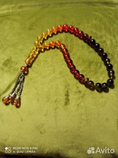 Мусульманские четки, финиковые, коралловые