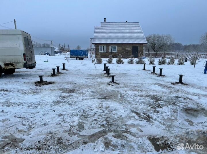 Винтовые сваи под ключ. Свайно винтовой фундамент